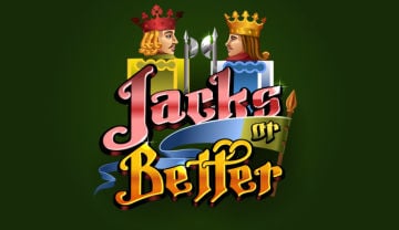 Jacks or Better logo on a dark green background