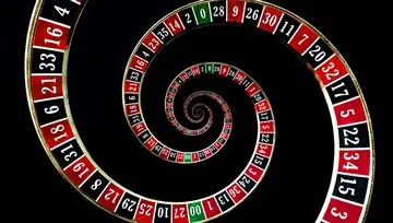 spiraling roulette wheel 