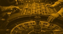 a crowded roulette table