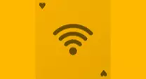wifi symbol on an Ace of Hearts card