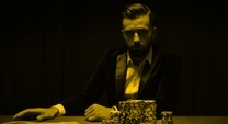 a poker player at the table