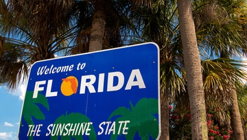 Welcome to Florida sign 